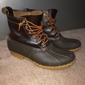 Mens LL Bean duck boots with thinsulate